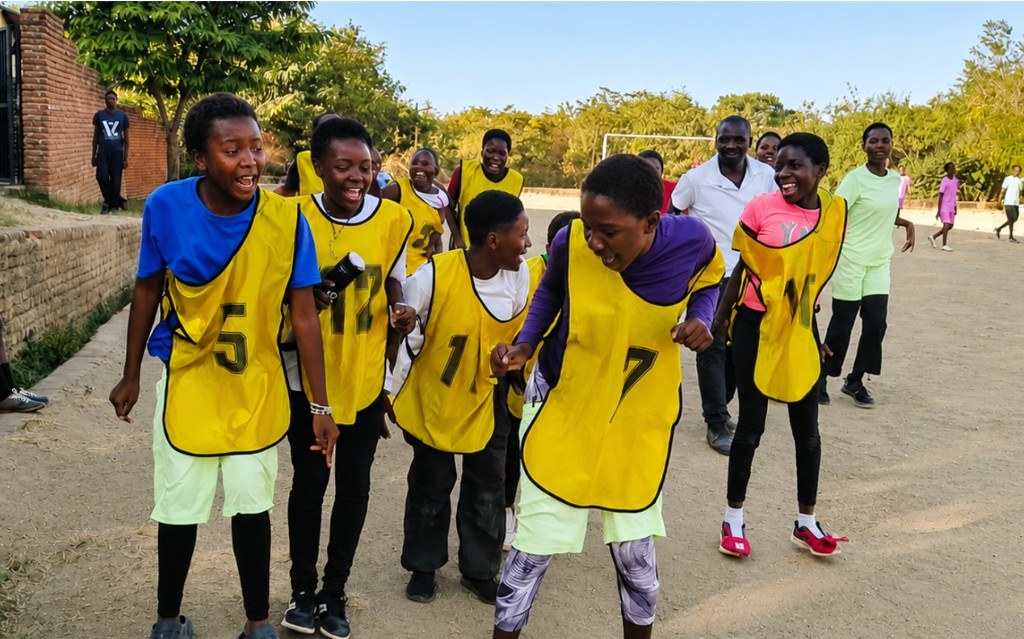 St Joseph students enjoying sports and community life on campus